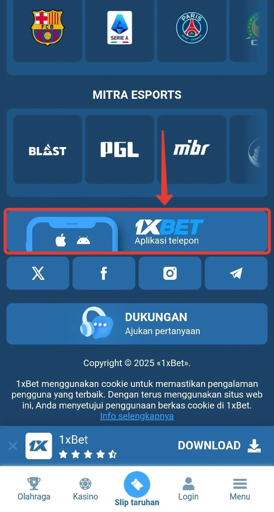 Download 1xBet